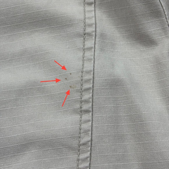 American Eagle Outfitters Jacket Womens XL Military Safari Cotton Blend Beige‎ - Picture 9 of 12